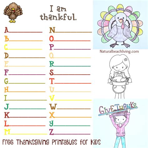 Childrens Thanksgiving Printables