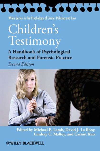 Childrens testimony a handbook of psychological research and forensic practice. - Etudes et documents, tome x, 1998.