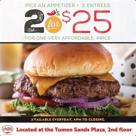Whether celebrating date night or going out with friends or family, Applebee’s 2 for $25 deal is an unbeatable value that provides delectable dishes, including a delicious USDA Select 6 oz. Top .... 