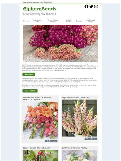 Chiltern Seeds Discount Codes April 2024 - 50% OFF