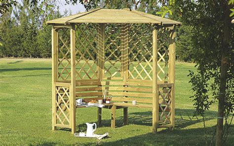 Chiltern Wooden Corner Arbour - Contemporary - …