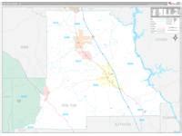 Chilton County, AL Zip Code Wall Map Basic Style by MarketMAPS MapSales