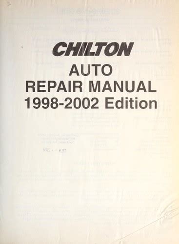 Chilton auto repair manual chevy cavalier. - Manuale per carrello elevatore hyster 40.