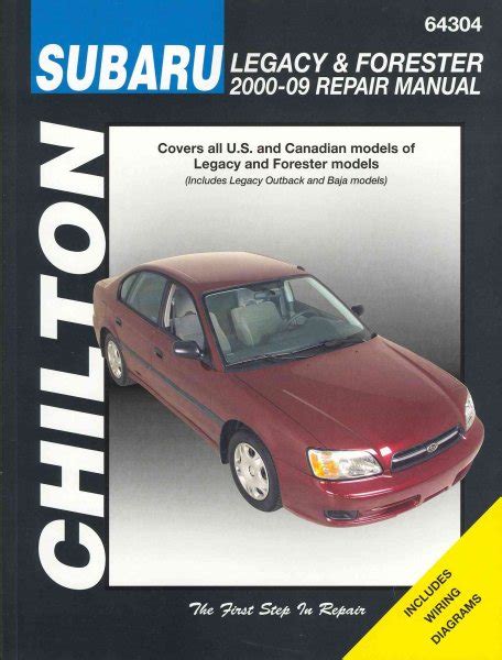 Read Online Chilton Total Car Care Subaru Legacy 20002009  Forester 20002008 Repair Manual By Robert Maddox