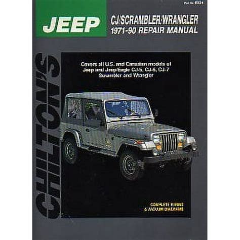 Chiltons jeep cj scrambler wrangler 1971 90 repair manual covers all u s and canadian models of jeep and jeep. - Guida per l'utente nokia bh 700.