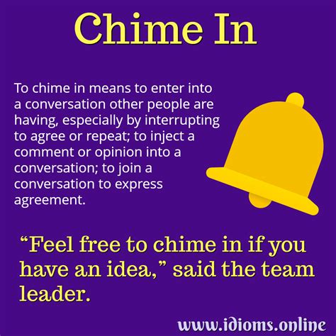 Chime In Idioms Online