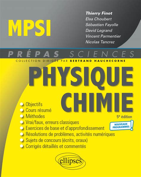 Chimie MPSI