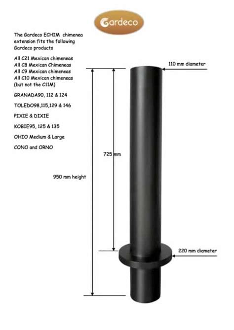 Chiminea Extension Chimney Chimineashop.co.uk