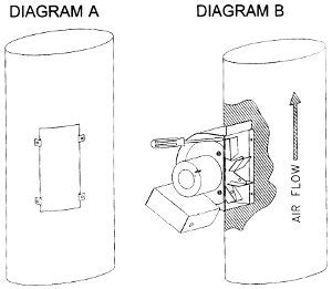 Chimney draft inducer diy. Installation of an AD-1 stove pipe draft fan is explai...