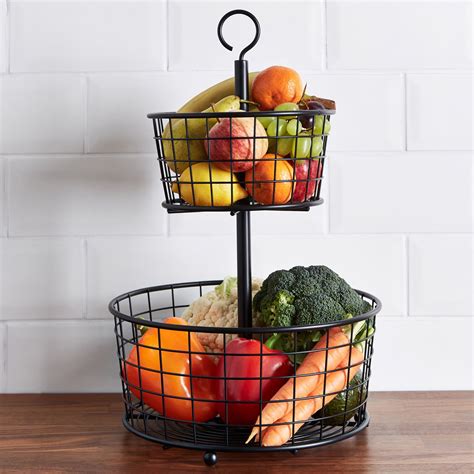 China 2 tier wire fruit basket, 2 tier wire fruit basket Wholesale ...