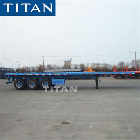 China 3 Axle 50 Tons Lowbed Semi Trailer Export to Africa