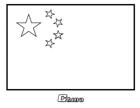 China Flag Coloring