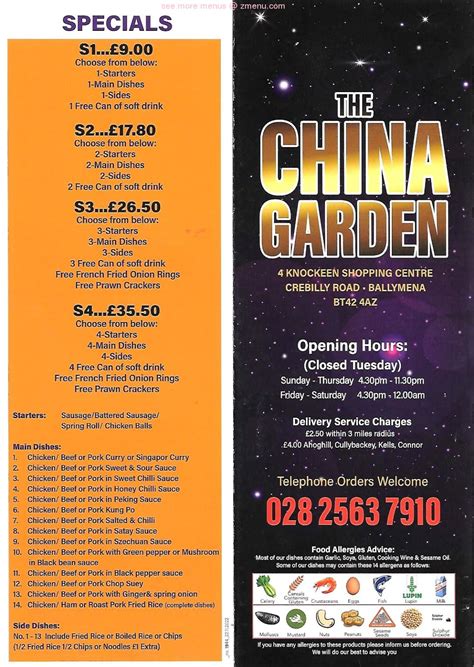 China Garden Ballymena BT43 5DF, Chinese Restaurant