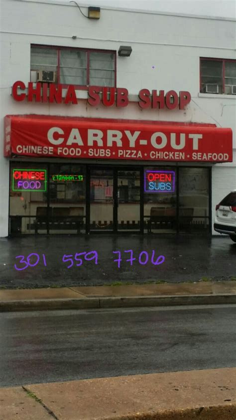 China Sub Shop - Restaurant 905 Chillum Rd, Chillum, MD 20782, …