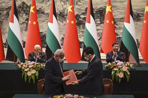 China inks ‘strategic partnership’ with Palestinan Authority as it expands Middle East presence