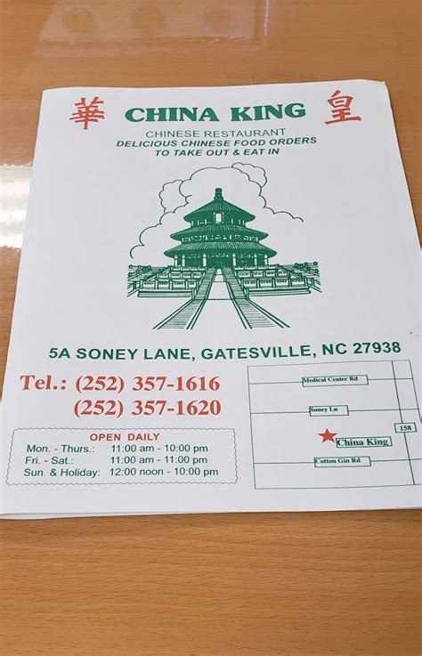 China king gatesville menu. 4 days ago · Latest reviews, photos and 👍🏾ratings for China King at 3047 Indiana Ave ste j in Vicksburg - view the menu, ⏰hours, ☎️phone number, ☝address and map. 