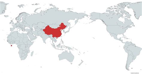 China mapamundi - Mapa político y administrativo para imprimir