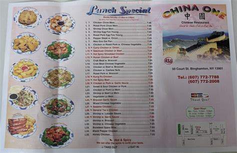 China one binghamton ny. All info on China One in Binghamton - Call to book a table. View the menu, check prices, find on the map, see photos and ratings. 