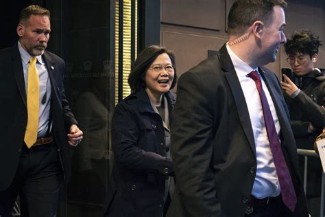 China renews warnings as Taiwan’s Tsai stops over in US