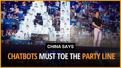 China says chatbots must toe the party line