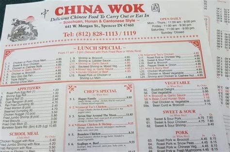 China wok spencer indiana. China Wok Chinese Restaurant 2245 W Spencer St, Appleton, WI 54914 (920) 221-3184 USA . Today's Store Hour: 11:00 AM to 8:30 PM Delivery Area: 