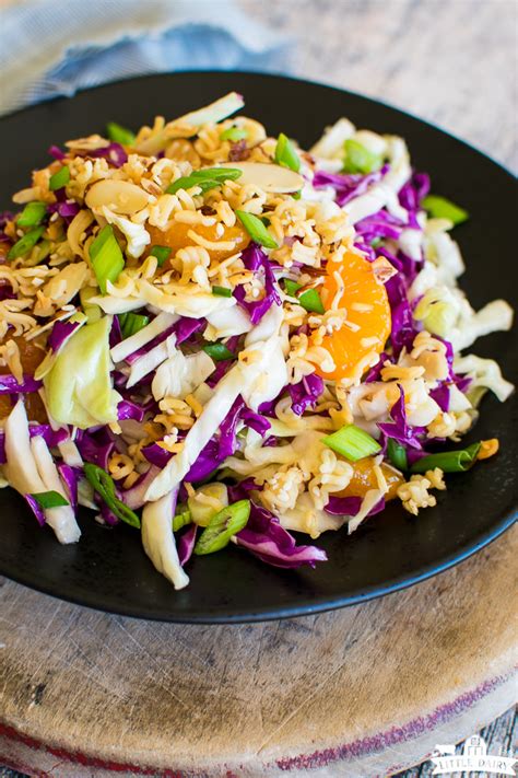 Chinese Cabbage Salad with Ramen Noodles - Pitchfork Foodie Farms