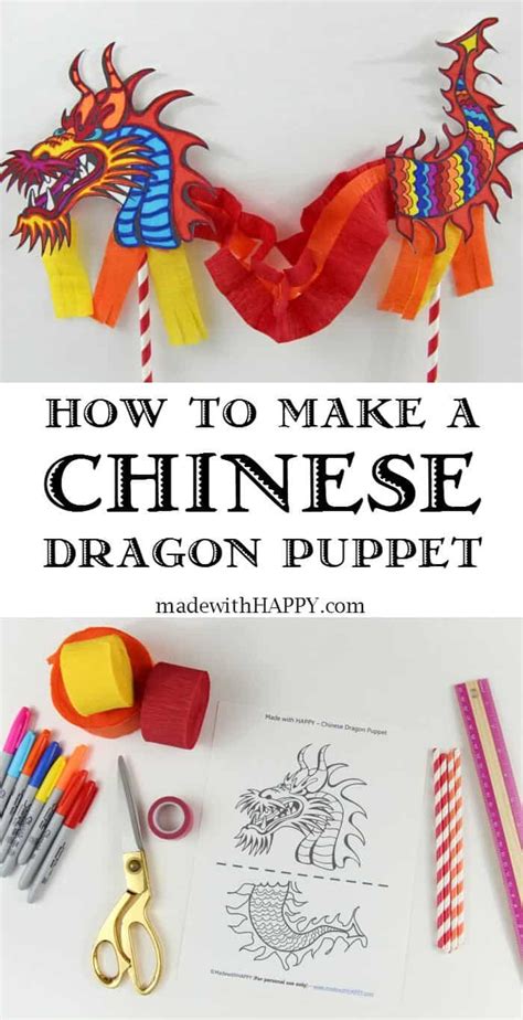 Chinese Dragon Craft Printable
