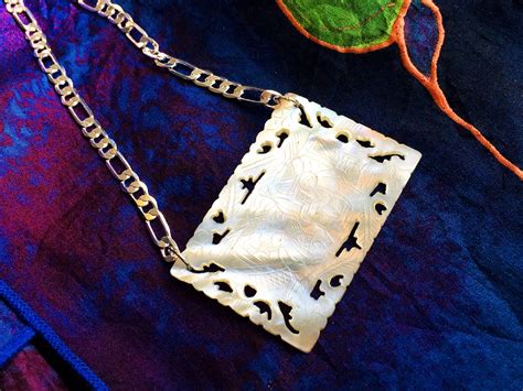 Chinese Mother of Pearl Gambling Chip Jewelry - Etsy