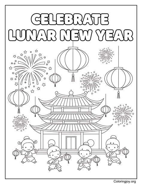 Chinese New Year Coloring Shee