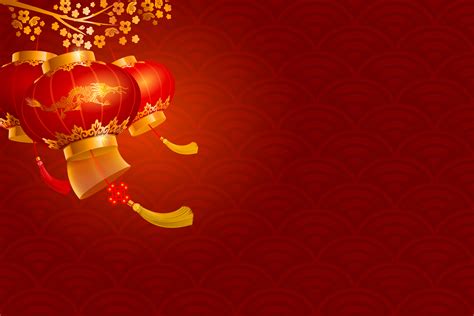 Chinese New Year Red Lantern Background