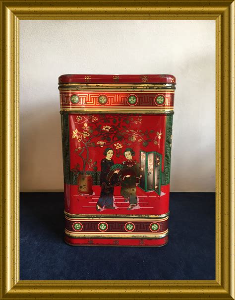 Chinese Red Tin - Etsy