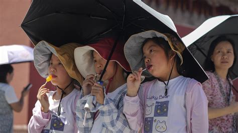 Chinese cities open air raid shelters for heat relief as extreme temperatures lead to deaths