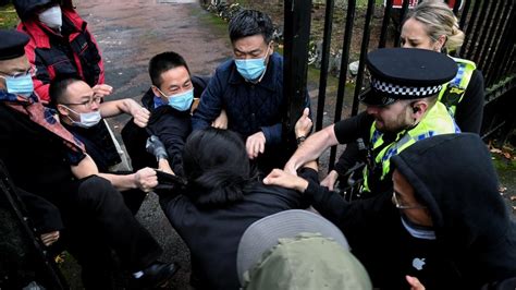 Chinese diplomat in spotlight after violence in Manchester was