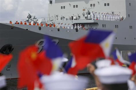 Chinese navy ship pays port call to Philippines in goodwill tour of region