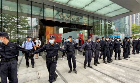 Chinese police detain wealth management staff at the heavily indebted developer Evergrande