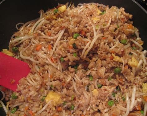 Chinese pork fried rice recipe bean sprouts - Tasty Query