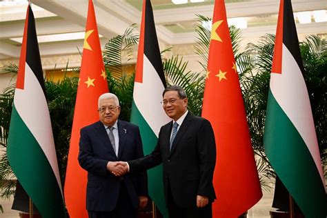 Chinese premier meets with Palestinian president in effort to increase Middle East presence