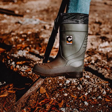 Chinook Footwear Badaxe Soft Toe Tall Rainboots Green Men