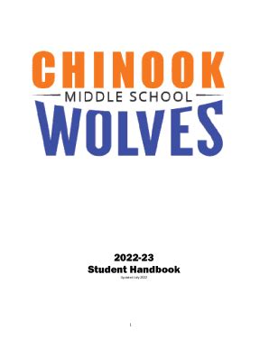 Chinook Middle School Student Handbook - Chinook Middle School