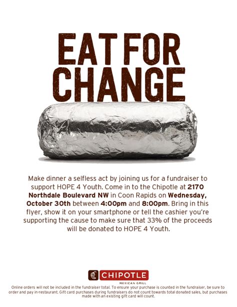 Chipotle Fundraiser Flyer Template