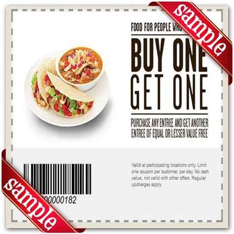  THE CHIPOTLE FREE INSTANT GUAC PROMOTION. Offer valid for free small 