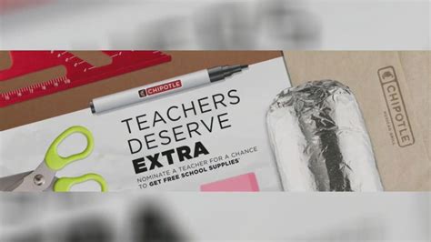 Chipotle using $100,000 to buy school supplies for teachers