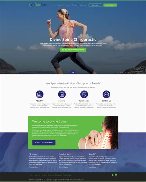 Chiropractic Website Template