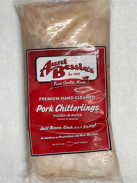 Chitlins on sale near me. Searching for Aunt Bessie's Pork Chitterlings - 5 Pounds? Order online from Mercato now for home delivery. Satisfaction guaranteed! Sign In. Set zip code change; UNLIMITED FREE DELIVERY - TRY GREEN More shops (855) 966-2725 (9AM-9PM ET) Help & FAQs; Live chat; Unlimited Free Delivery Try 30 Days RISK-FREE 