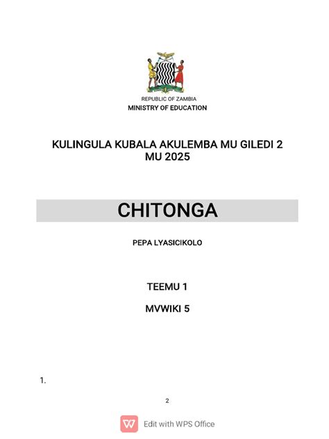 Chitonga language.  It was originaly created 1997 when Simonga traveled to Austri...