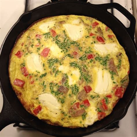 Chive and Goat Cheese Frittata - Good Housekeeping