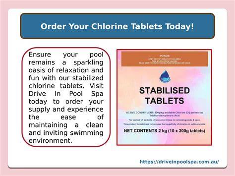 Chlorine tablets.  Learn how to maintain a clear pool and solve common problems.  This national ...