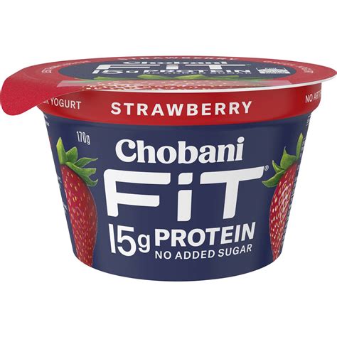 Chobani greek yogurt protein. A pie chart showing the macro nutrient componenets for Chobani Inc. - Greek Yogurt Strawberry. This food consists of 80% water, 8% protein, 12% carbs, 0% fat, and 0% alcohol. 