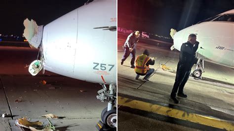 Chocan un avión y un autobús en el aeropuerto de Chicago: hay al menos dos personas heridas