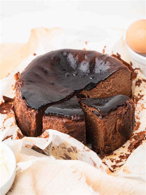 Chocolate Basque Cheesecake Catherine Zhang.